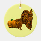 Funny Orange Guppy Keramik Ornament (Vorne)