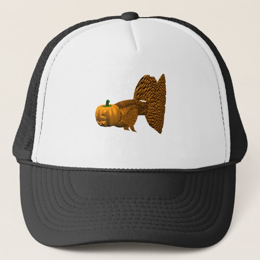Funny Orange Guppy Truckerkappe (Vorderseite)