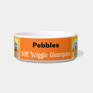 Funny Orange Hintern Wiggle Champion Napf