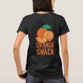 Funny Orange ist die neue Snack-Grafik T-Shirt (Rückseite)
