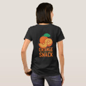 Funny Orange ist die neue Snack-Grafik T-Shirt (Schwarz voll)