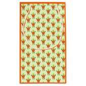 Funny Orange Kleine Geschenktüte (Rückseite)