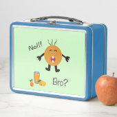 Funny Orange Metall Brotdose (Beispiel)