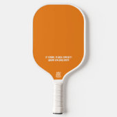 Funny Orange nicht im Küchenpickleball-Paddel Pickleball Schläger (Rückseite)