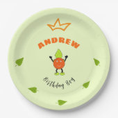 Funny Orange Pappteller (Vorderseite)