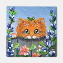 Funny Orange Tabby Cat Blume Creationarts