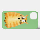 Funny Orange Tabby Cat Case-Mate iPhone Hülle (Rückseite (Horizontal))
