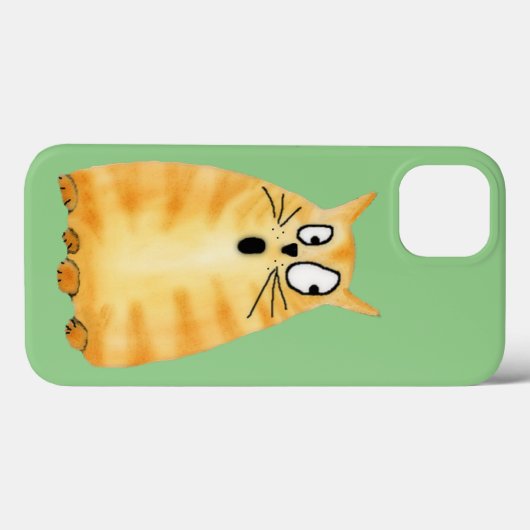 Funny Orange Tabby Cat Case-Mate iPhone Hülle (Rückseite (Horizontal))