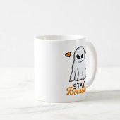 Funny Orange und Black Niedlich Ghost Halloween Kaffeetasse (VorderseiteRechts)