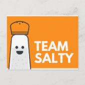 Funny Orange und White Postkarte (Vorderseite)