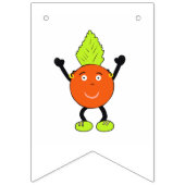 Funny Orange Wimpelkette (Erste Fahne)