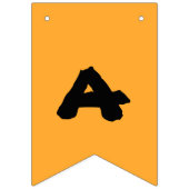 Funny Orange Wimpelkette (Dritte Fahne)