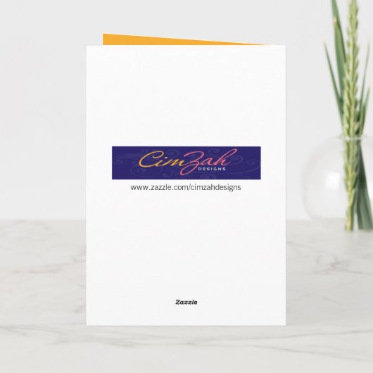 Funny Orangutans - Ich Liebe Hangin' mit dir, Vate Karte (Rückseite)