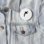 Funny Orca Killer Whale Weihnachtsmannmütze Weihna Button (Beispiel)