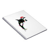 Funny Orca Killer Whale Weihnachtsmannmütze Weihna Notizblock (Rechte Seite)