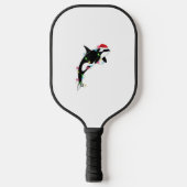 Funny Orca Killer Whale Weihnachtsmannmütze Weihna Pickleball Schläger (Vorderseite)