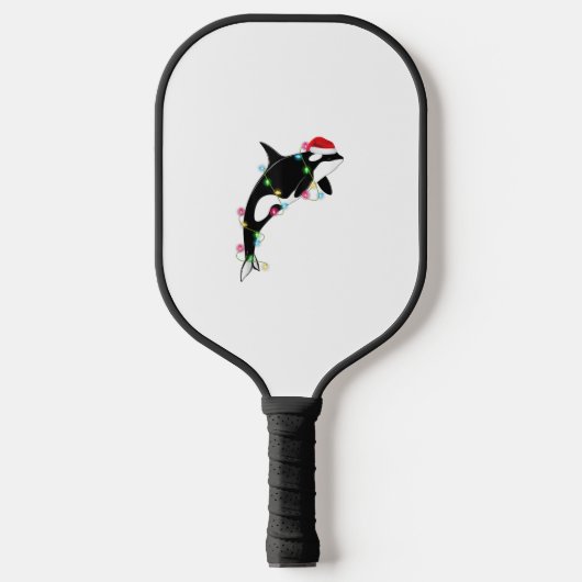 Funny Orca Killer Whale Weihnachtsmannmütze Weihna Pickleball Schläger (Vorderseite)