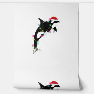 Funny Orca Killer Whale Weihnachtsmannmütze Weihna Tapete