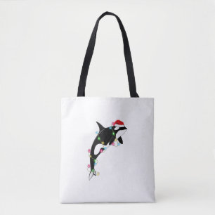 Funny Orca Killer Whale Weihnachtsmannmütze Weihna Tasche