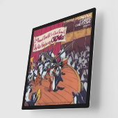 Funny Orca Whale Orchester Platz Uhr (Winkel)