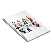 Funny Orchestra Illustration - Drill Player Notizblock (Rechte Seite)