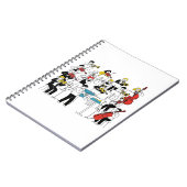 Funny Orchestra Illustration - Drill Player Notizblock (Linke Seite)