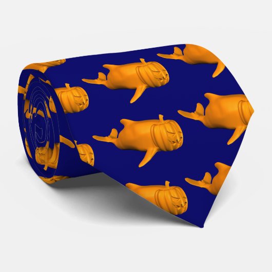 Funny Orcinus Krawatte (Gerollt)