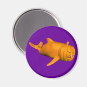 Funny Orcinus Magnet (Vorderseite/Rückseite)