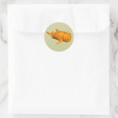 Funny Orcinus Runder Aufkleber (Tasche)