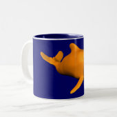 Funny Orcinus Zweifarbige Tasse (Vorderseite Links)