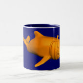 Funny Orcinus Zweifarbige Tasse (Mittel)