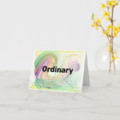 Funny Ordinary Compliment Grußkarte oder nicht! Karte (Gelbe Blume)