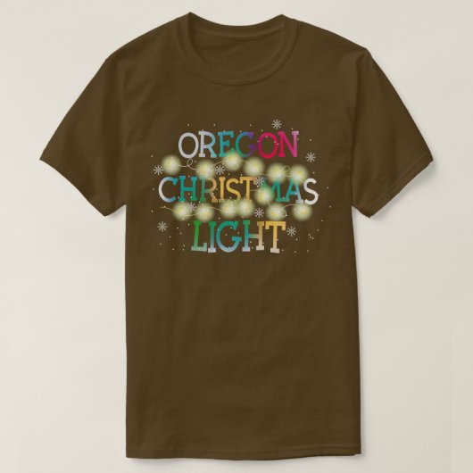 Funny Oregon Staat Weihnachten Weihnachten Pajama T-Shirt (Design vorne)