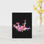 Funny Origami Christmas Graphics Lights Lover Karte (Gelbe Blume)