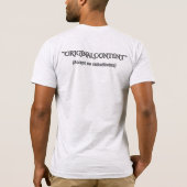 Funny Original Content Sarcastic Minimalist T-Shir T-Shirt (Rückseite)
