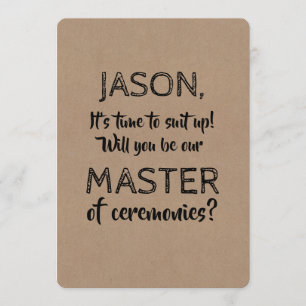 Funny Original Master of Ceremonies Einladung