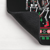 Funny Ortho Squad Christmas Three Santa Skeletons Mousepad (Ecke)