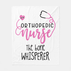 Funny Orthopedic Nurse zitieren den Knochenknebel Fleecedecke