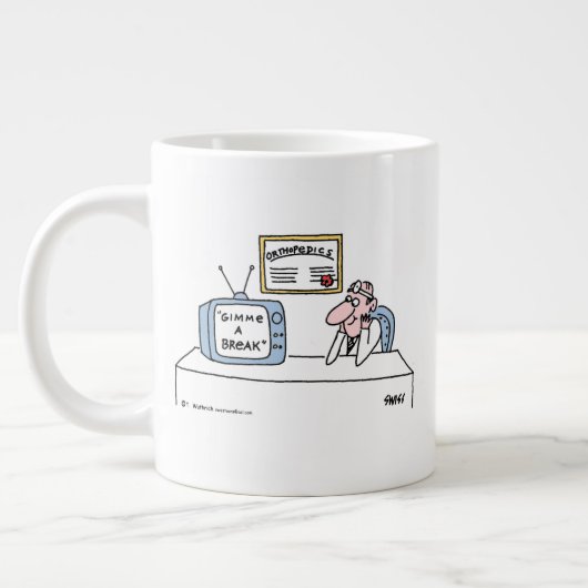 Funny Orthopedics RN oder Orthopädischer Chirurgen Jumbo-Tasse (Links)