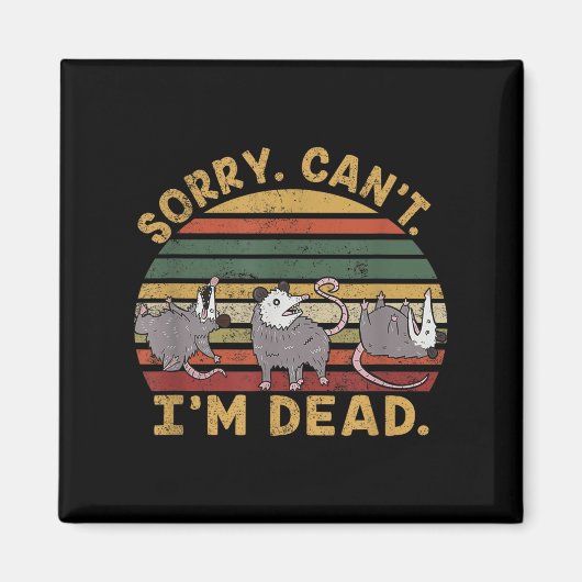 Funny Ossum Ssum Trash Eater Sorry kann ich nicht Magnet (Vorne)