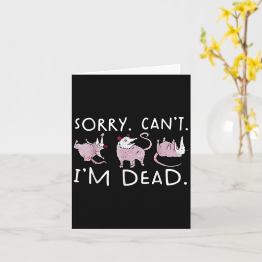 Funny Ossum Ssum Trash Sorry kann ich nicht ein To Karte (Gelbe Blume)