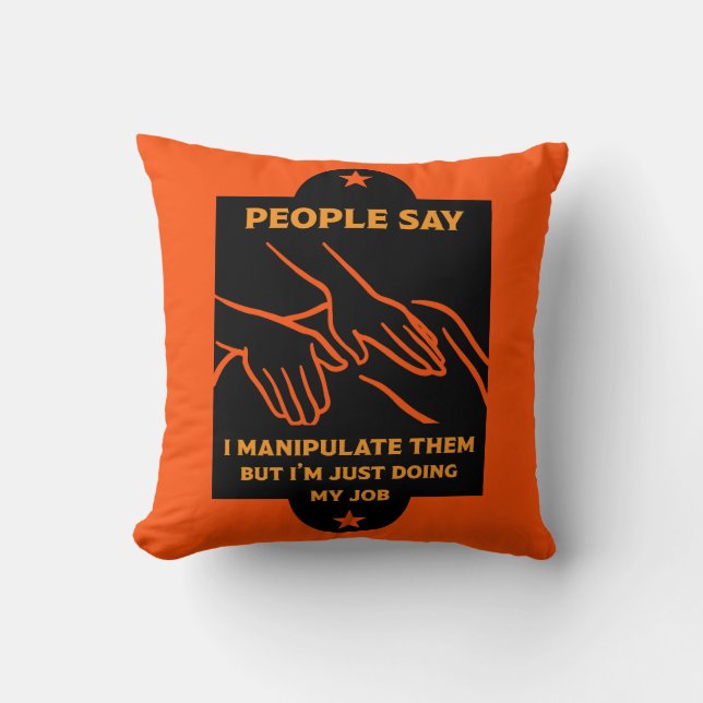 Funny Osteopath Geschenke Kissen (Vorderseite)