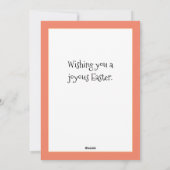 Funny Oster Feiertagskarte (Rückseite)