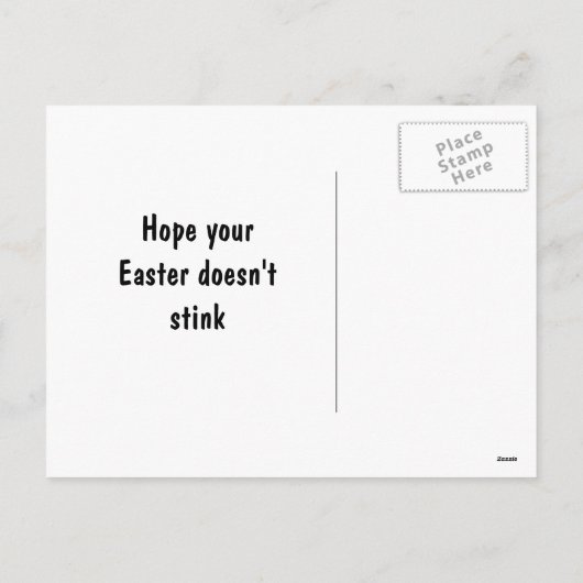 Funny Ostereier Postkarte (Rückseite)
