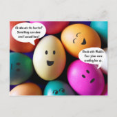Funny Ostereier Postkarte (Vorderseite)