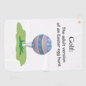 Funny Ostergolfhandtuch Golfhandtuch (Horizontal)