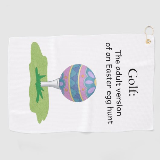 Funny Ostergolfhandtuch Golfhandtuch (Horizontal)
