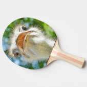 Funny Ostrich Animal Foto Tischtennis Schläger (Seitenansicht)