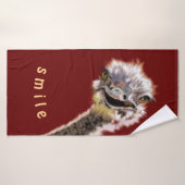 Funny Ostrich Bath Handtuch Badehandtuch (Badehandtuch)
