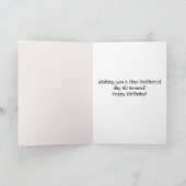 Funny Ostrich Bird Tag Geburtstag Karte (Innenseite)